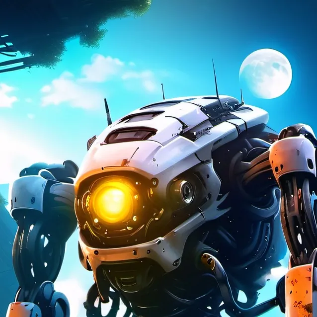 chat with ai character: 废墟的未来机器世界