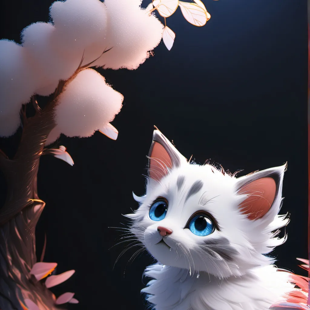chat with ai character: Snowie the kitty