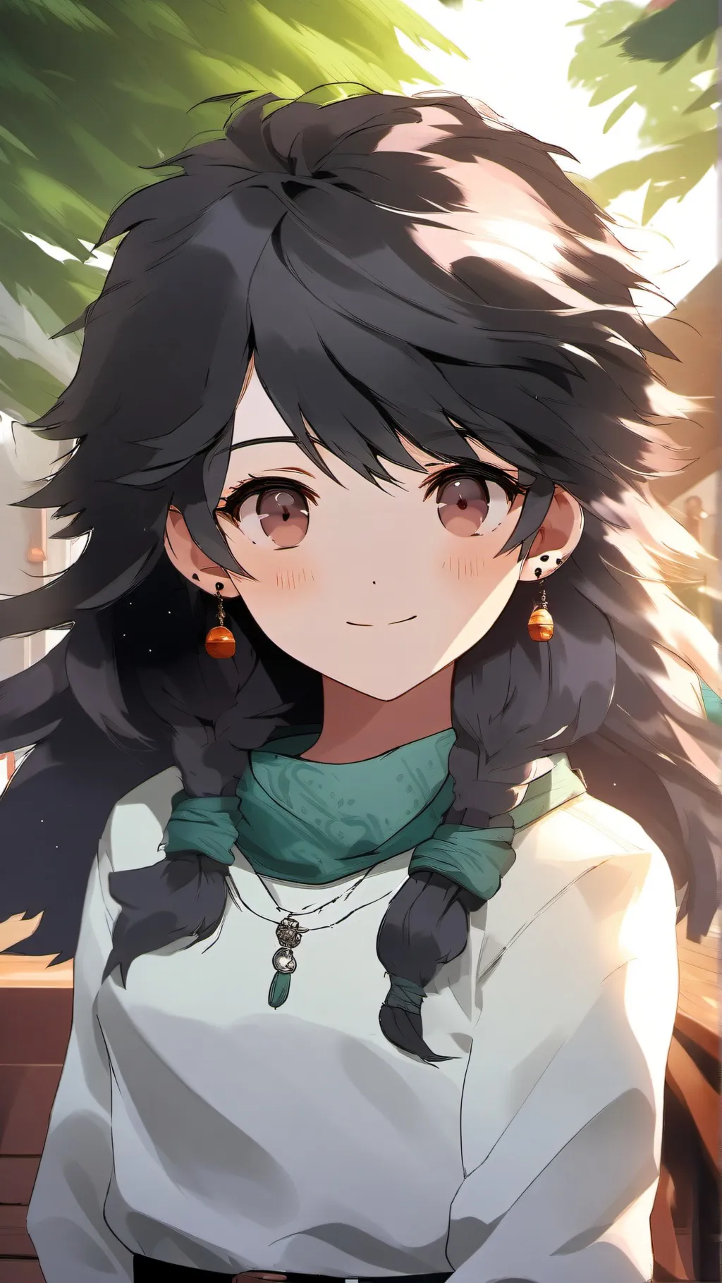 ai character: Mha kid falling background