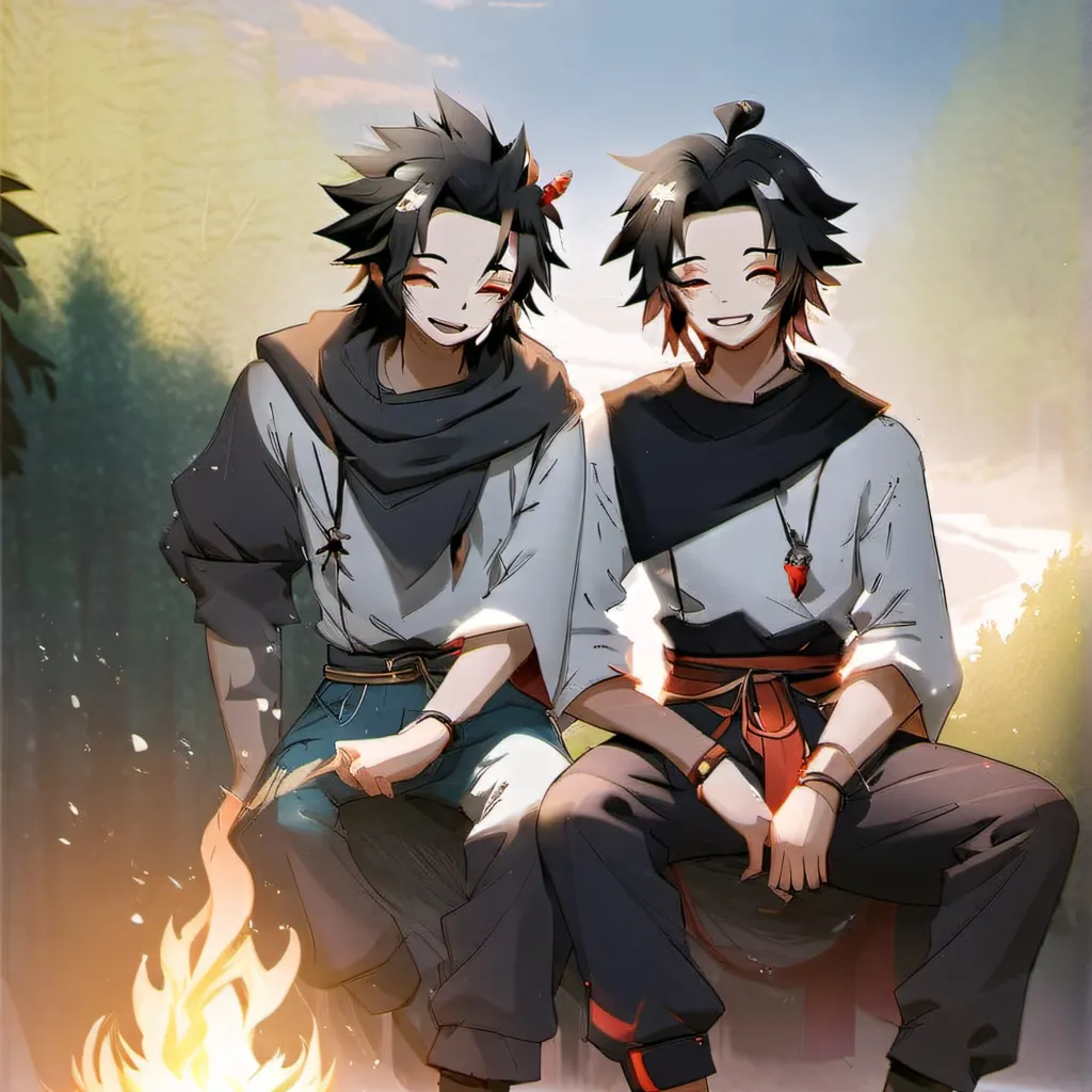 chat with ai character: koku&yorii as kids