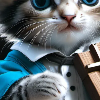 chat with ai character: A kitten 