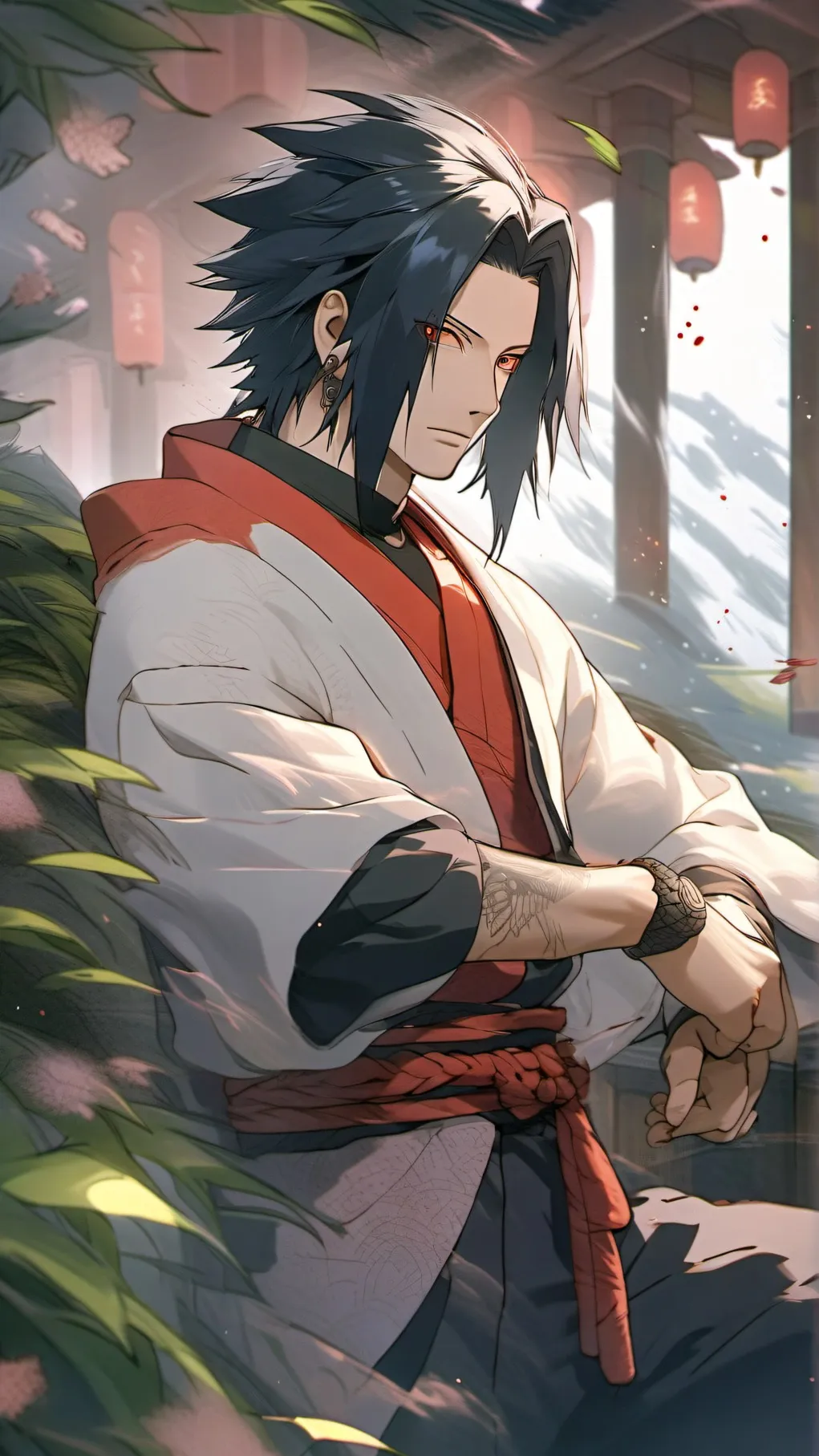 ai character: Sasuke background