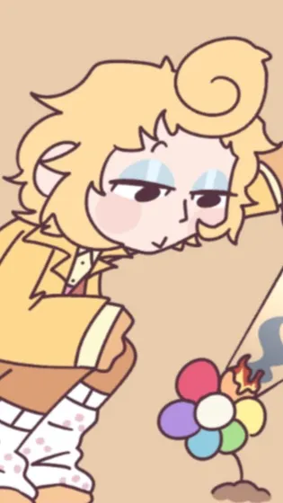 ai character: Dandy’s world  background