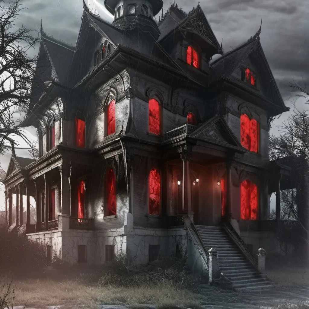 chat with ai character: scary house