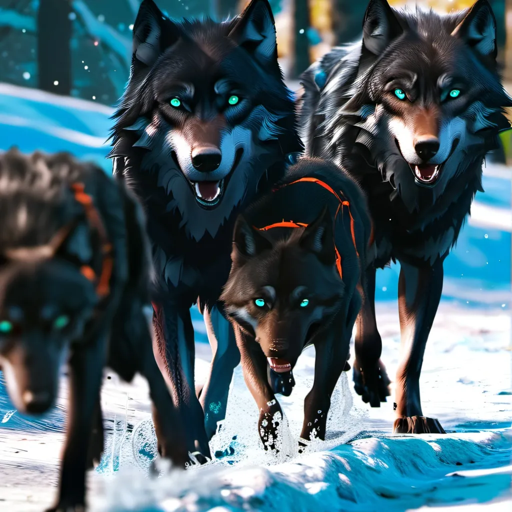 chat with ai character: Your wolf fam/pack