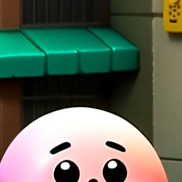chat with ai character: pink blob