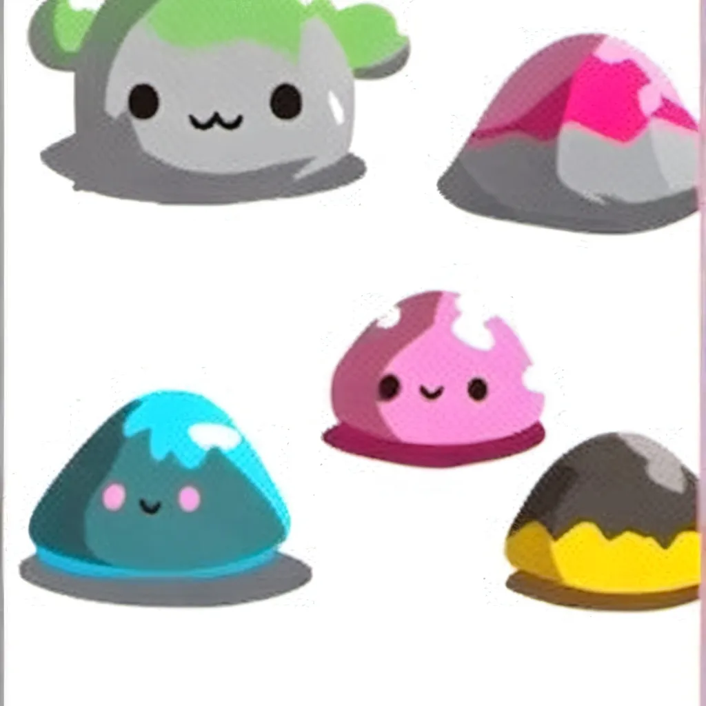 chat with ai character: 4 slimes