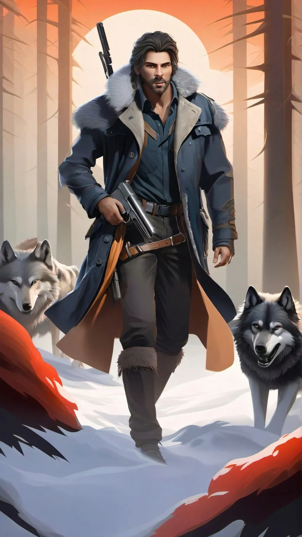 ai character: Max the wolf huntr background