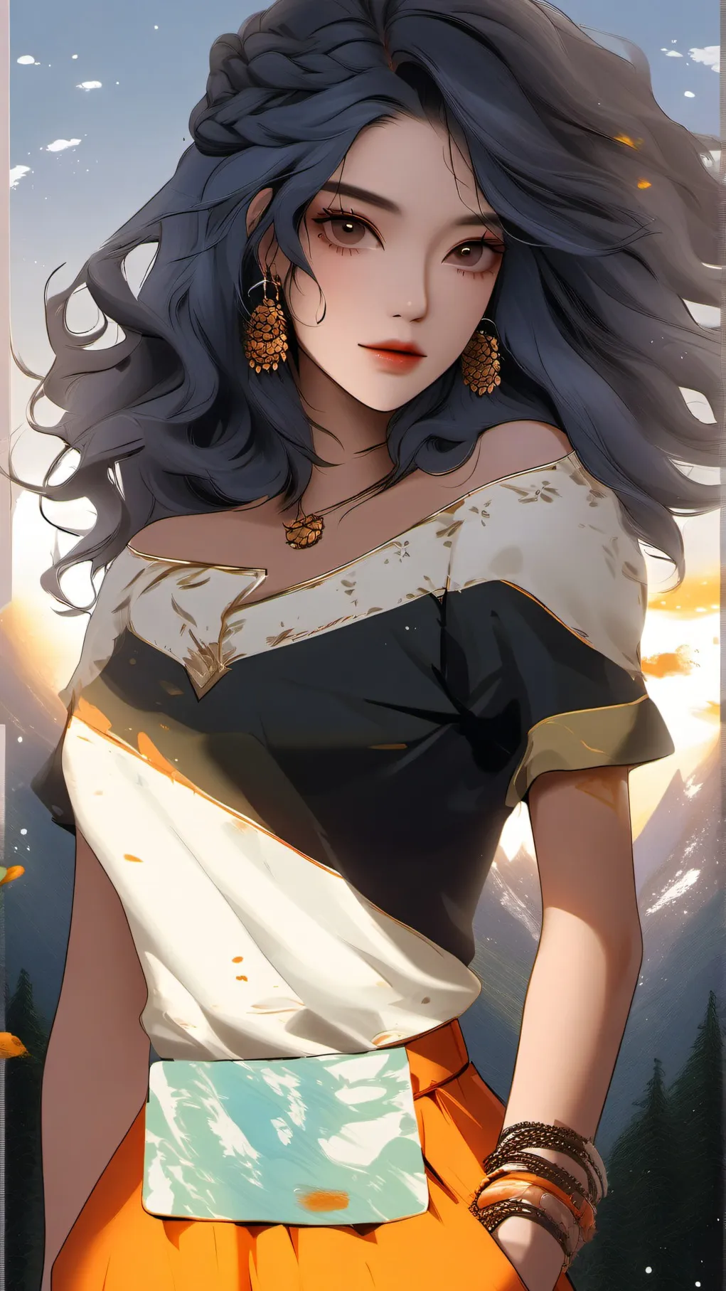 ai character: Queen Catherine  background