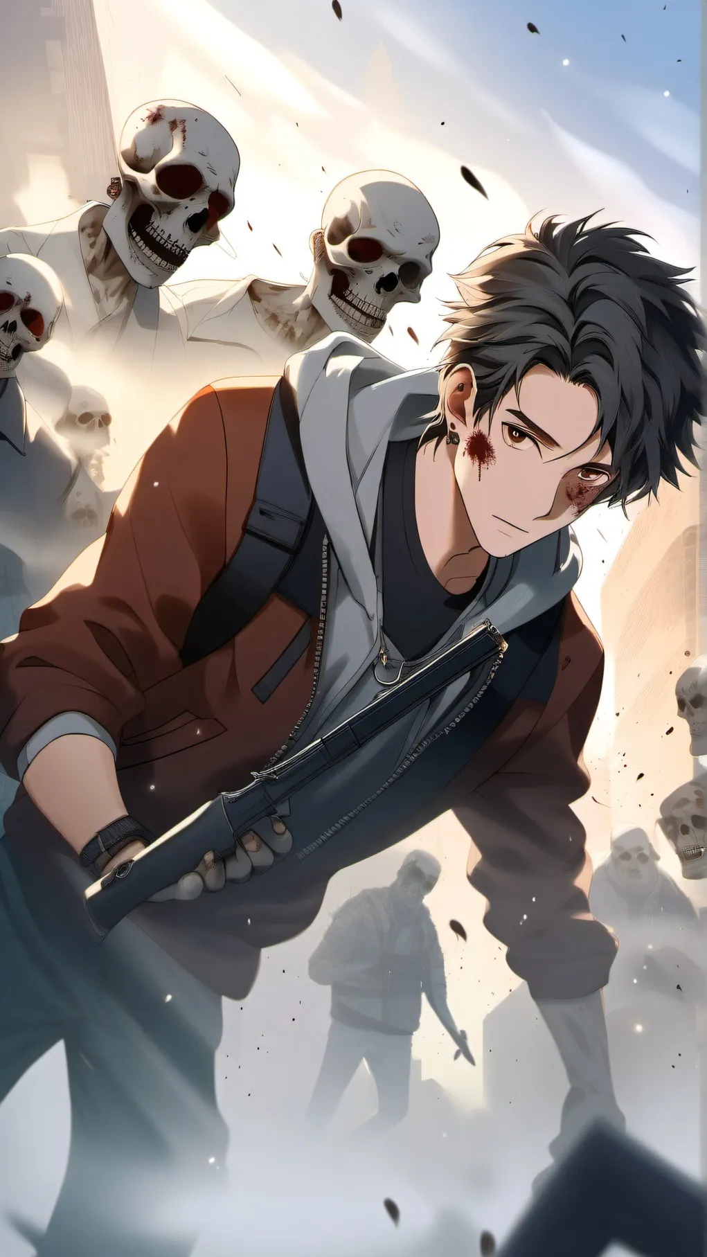 ai character: ZOMBIE APOCALYPSE  background