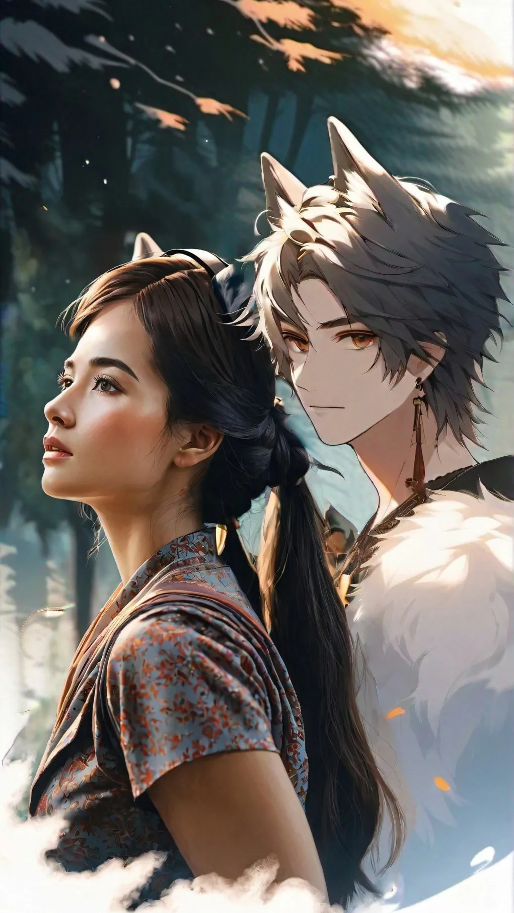 ai character: The place for hybd background