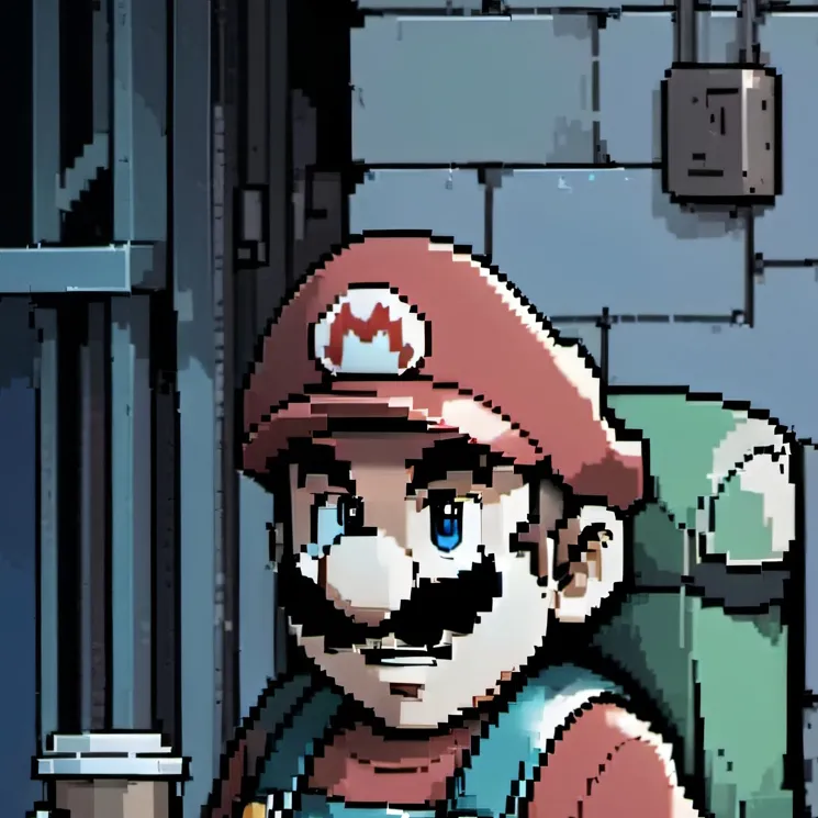 chat with ai character: Homeless Mario