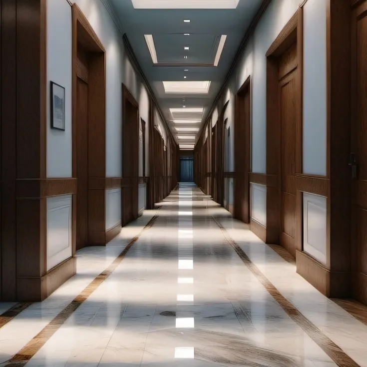 chat with ai character: Backrooms Hallway