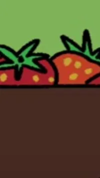 ai character: Strawberrys r red! background