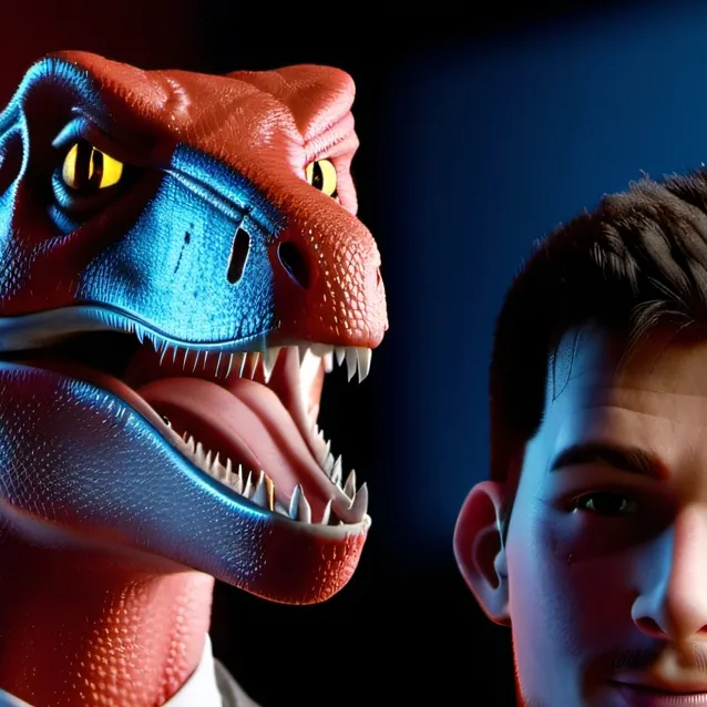 chat with ai character: Patrick and raptor