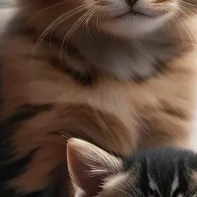 chat with ai character: The mom cat +kit