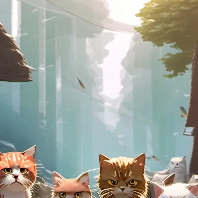 chat with ai character: angry cats