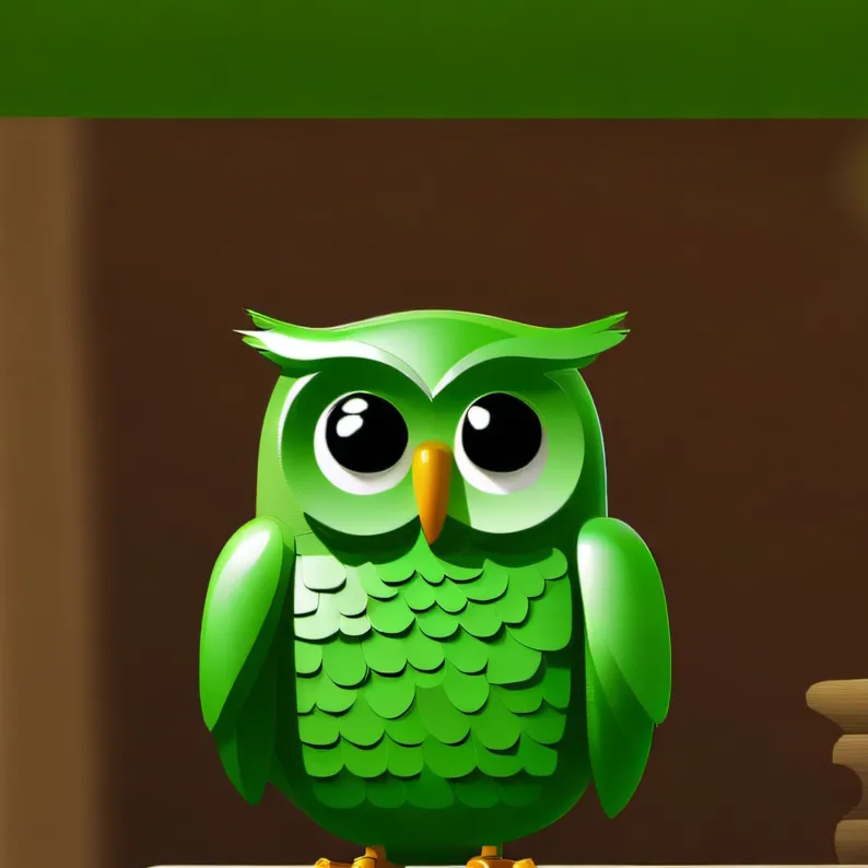 chat with ai character: Duolingo