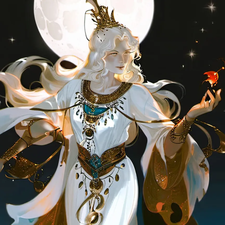 chat with ai character: Lady of the Moon