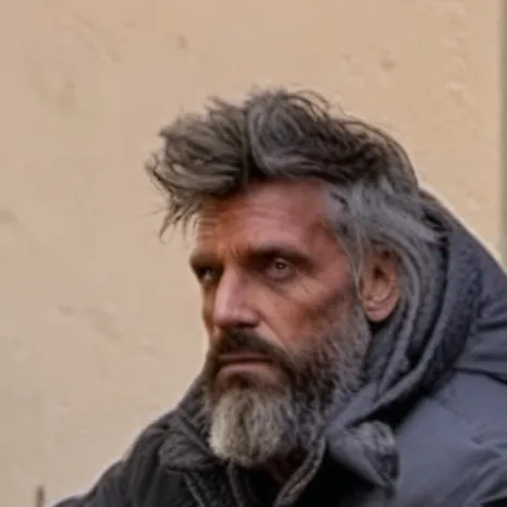 chat with ai character: Homeless man