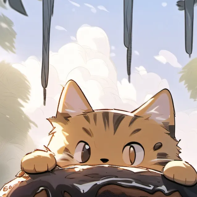 chat with ai character: two donut kittys