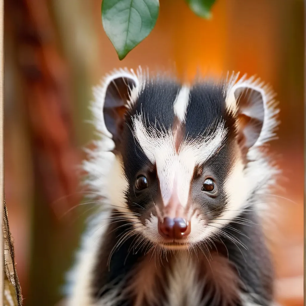 chat with ai character: baby skunk