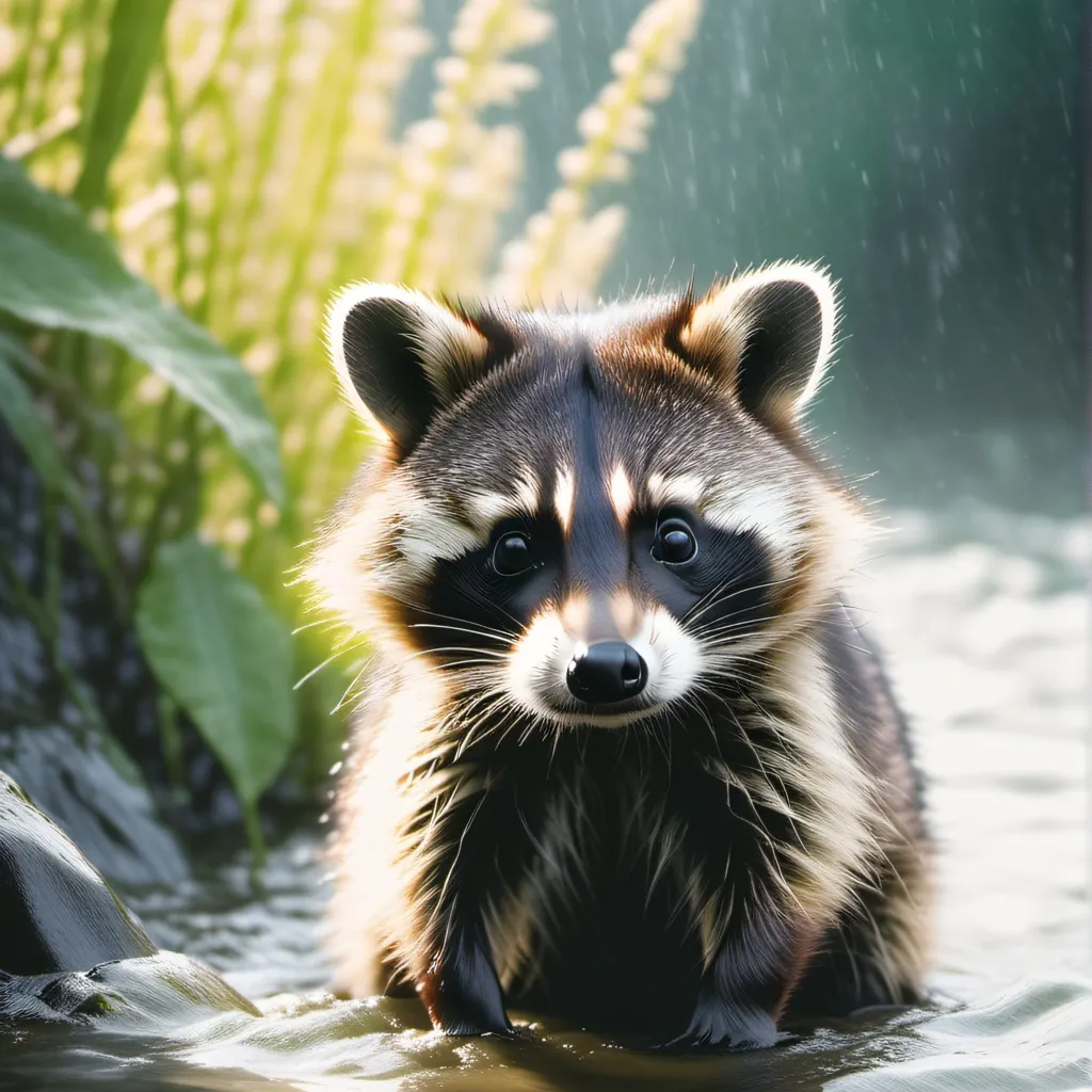chat with ai character: baby raccoon