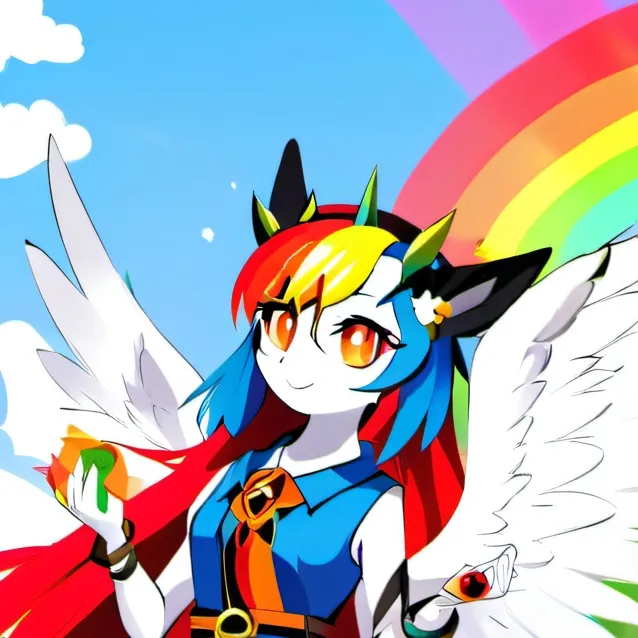 chat with ai character: Rainbow Dash