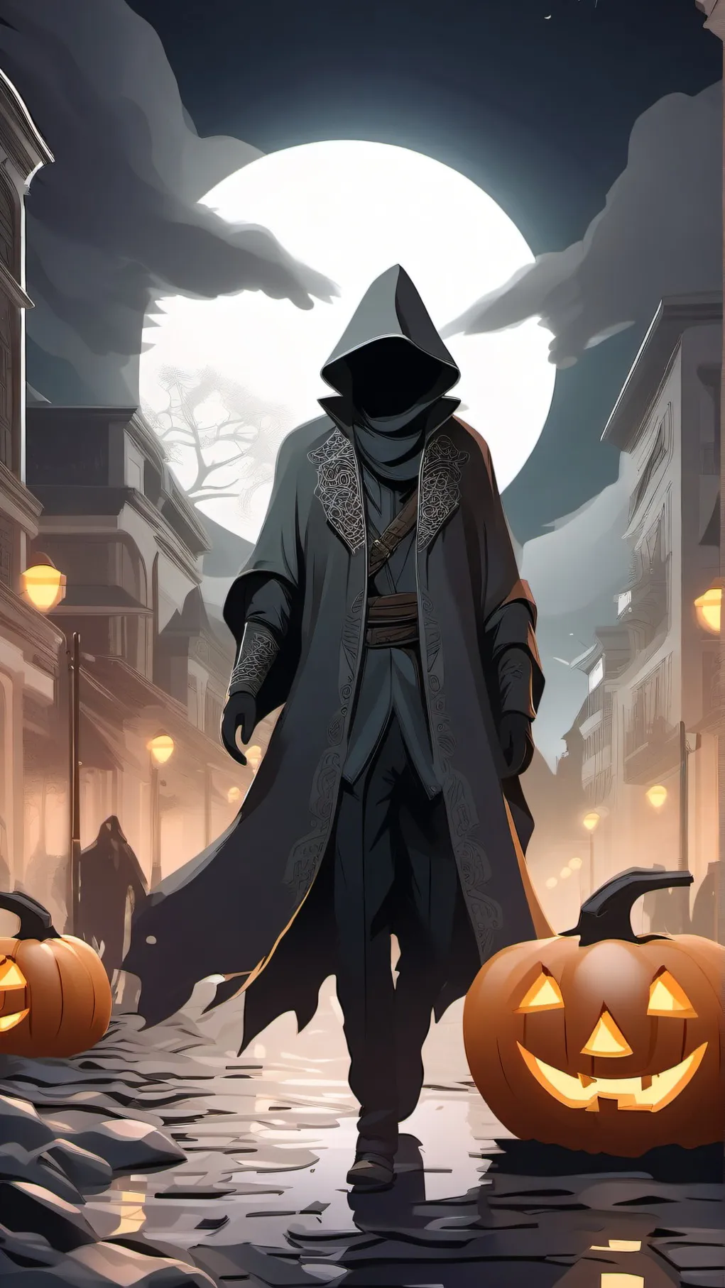 ai character: The Masquerade  background