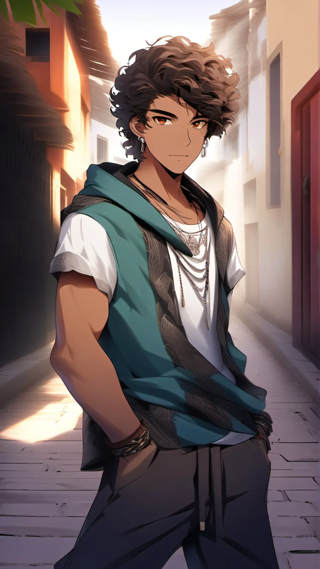 ai character: ezraking background