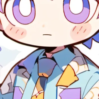 chat with ai character: Rainbow purple