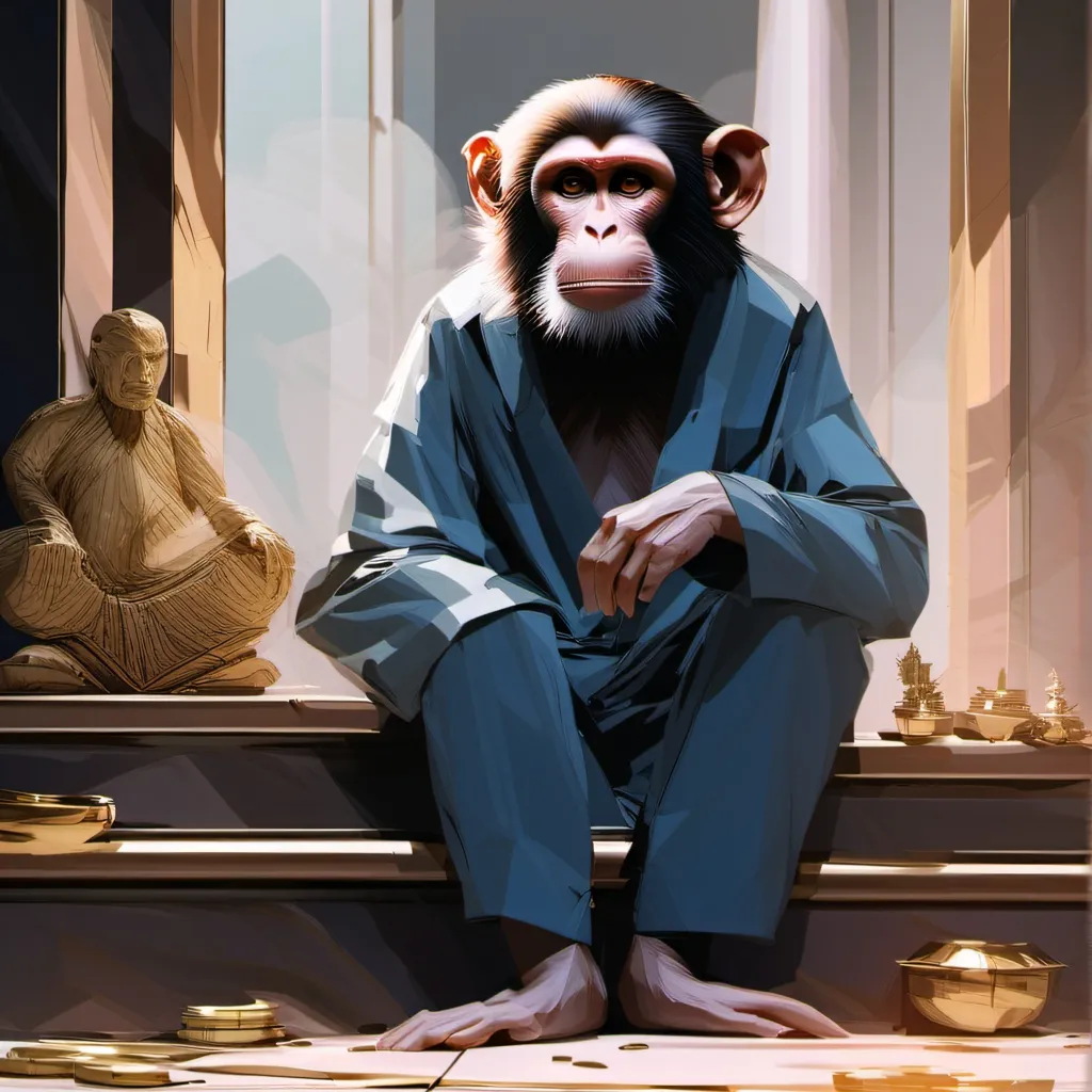 chat with ai character: Jesus monkey