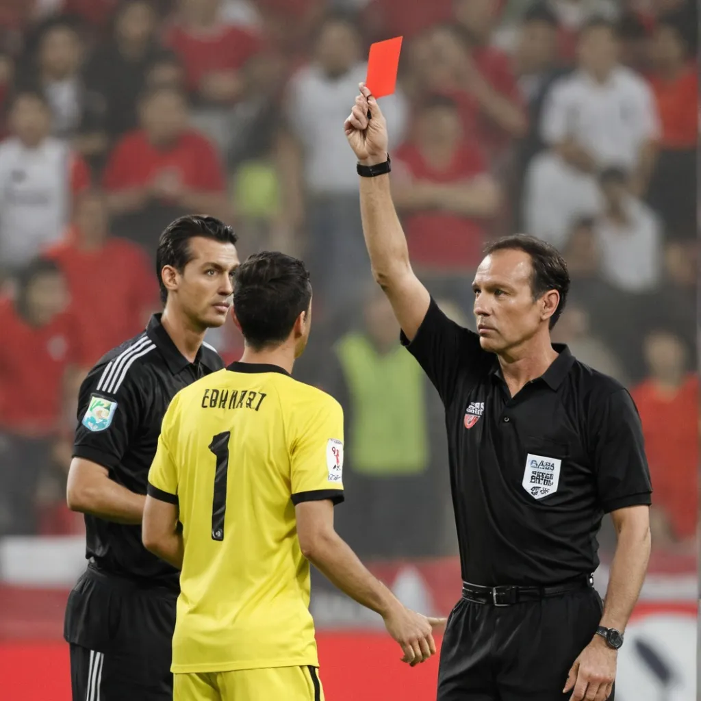 chat with ai character: RED card soccer V2