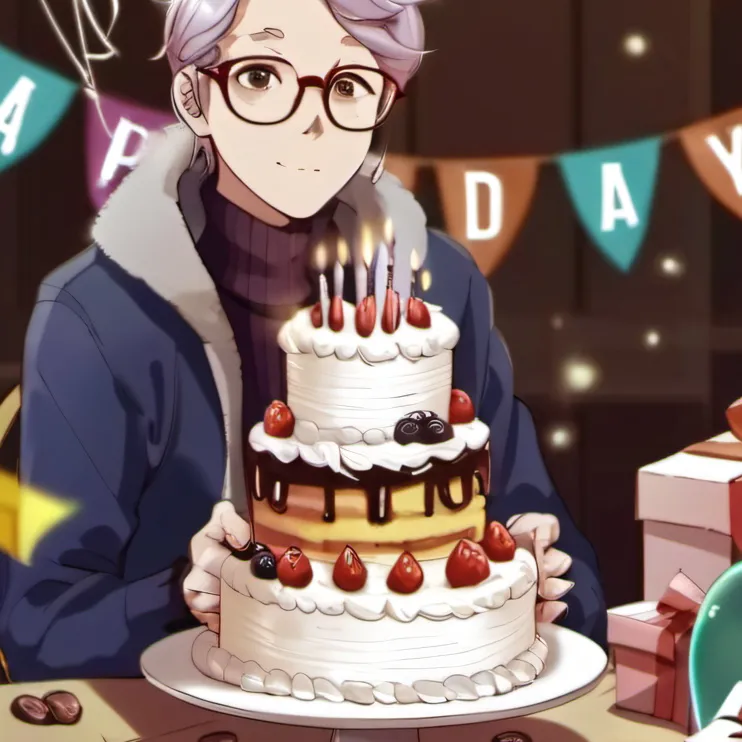 chat with ai character: Happy bday talkie!