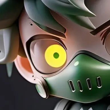 chat with ai character: mask fan