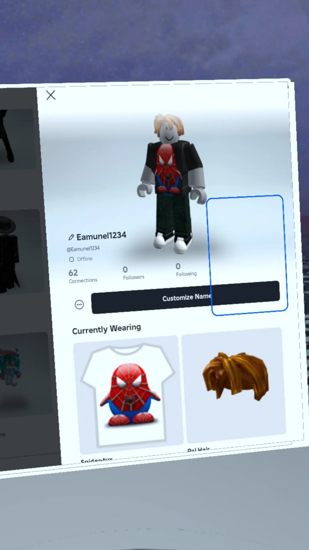 ai character: Guardsman1234 background