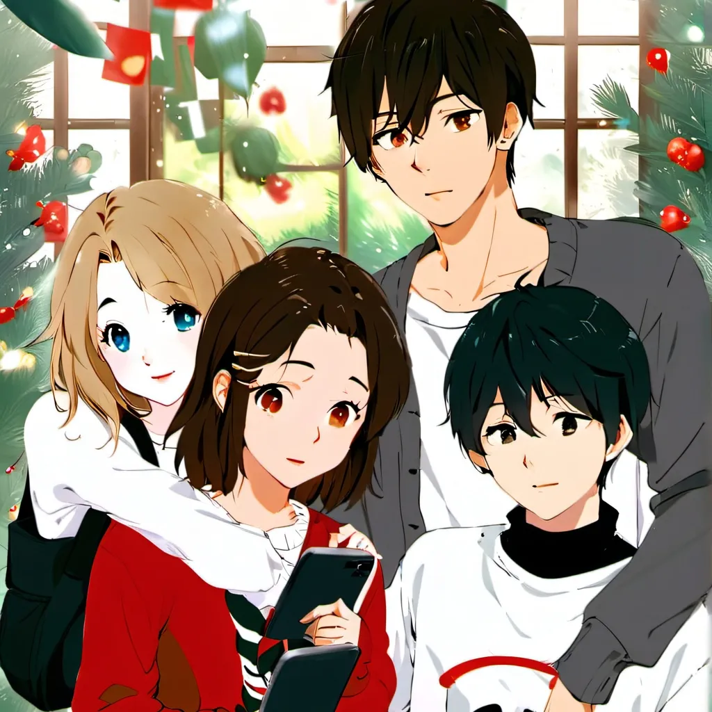 chat with ai character: 4 friends