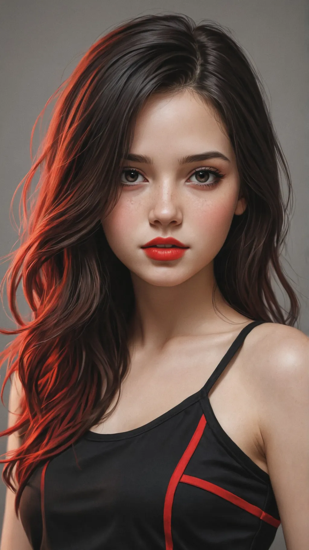 ai character: Amber background