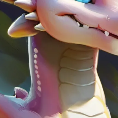 chat with ai character: Pink dragon