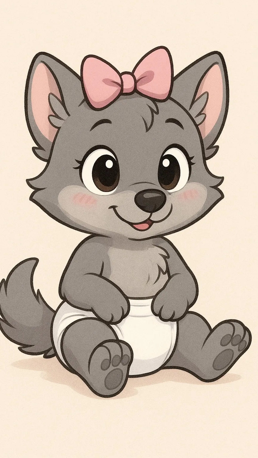 ai character: Little Bad Wolf background