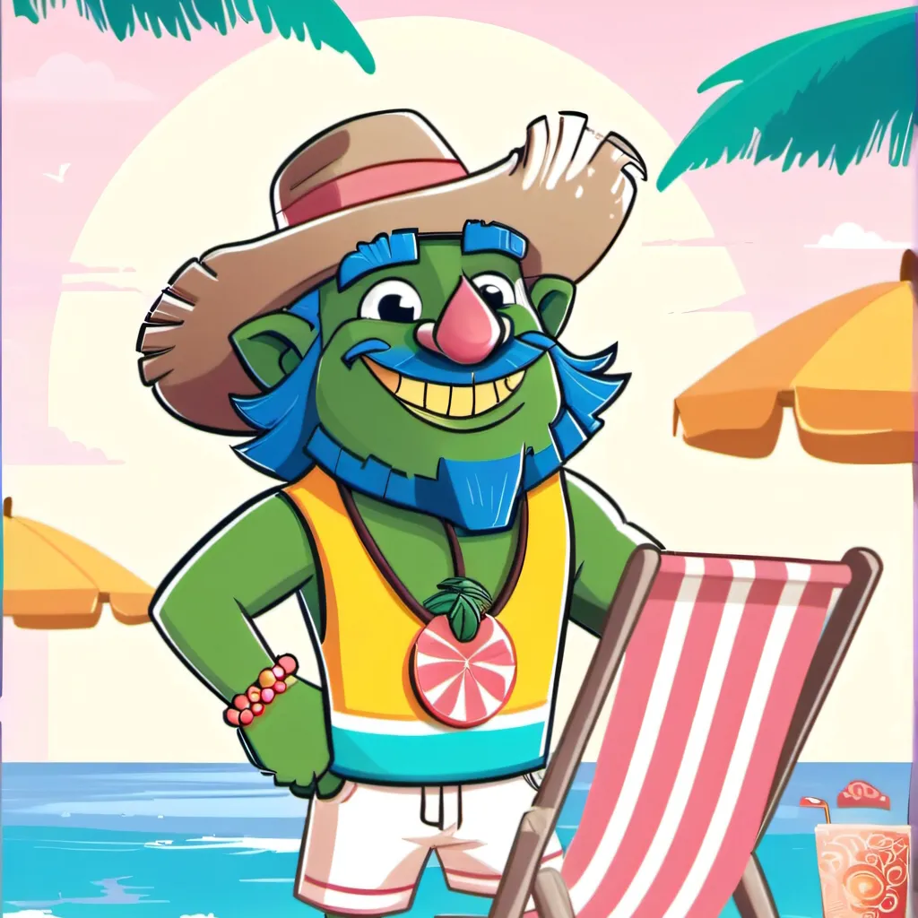 chat with ai character: Trolls Beach Day