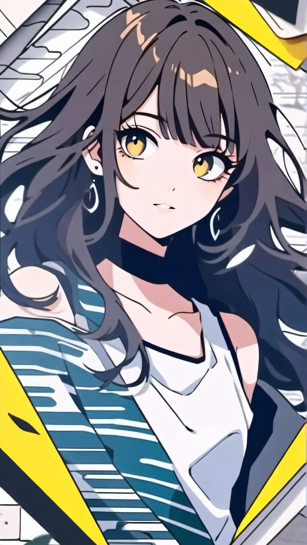 ai character: Gold background