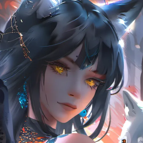 chat with ai character: The wolf girl
