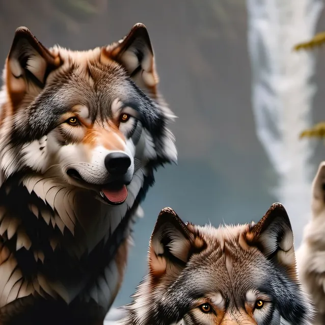 chat with ai character: water wolf pack