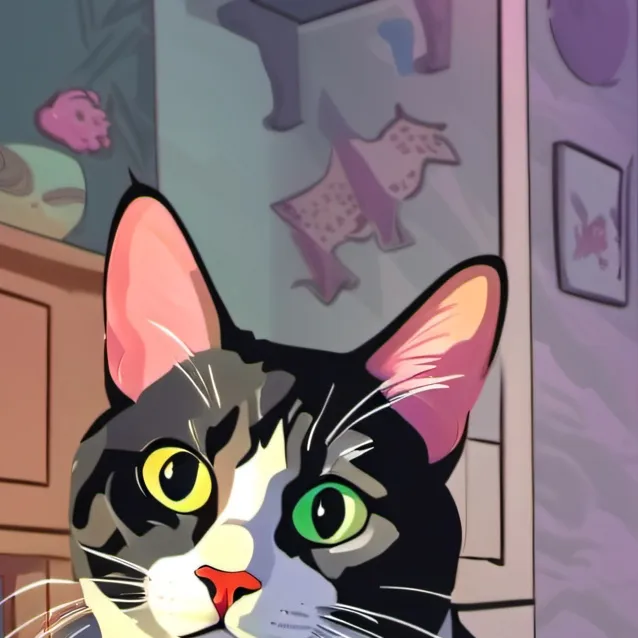 chat with ai character: my cat (binx)