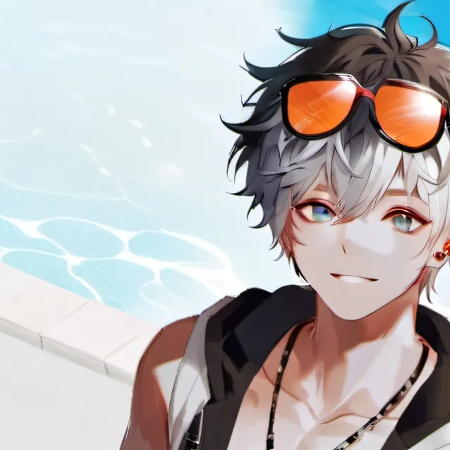 chat with ai character: pool party
