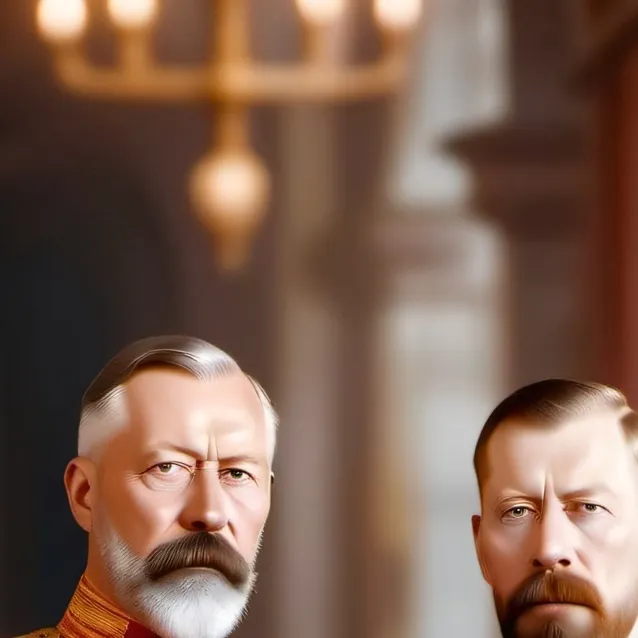 chat with ai character: george v and Tsar