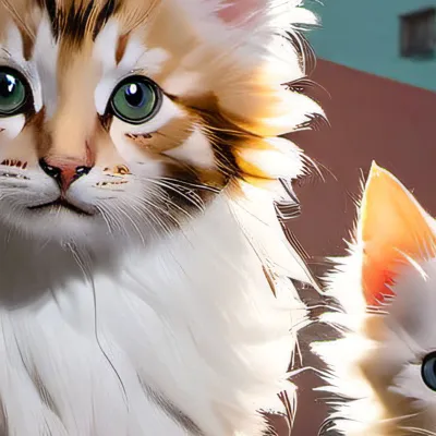 chat with ai character: Kitten and a cat