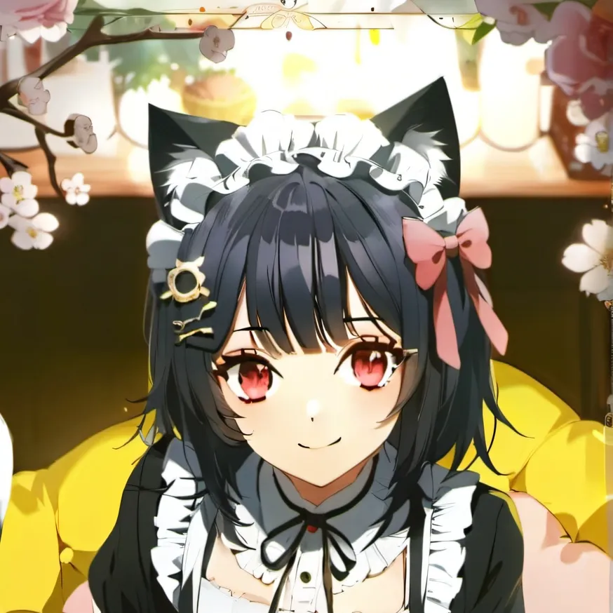 chat with ai character: femboy cat maid