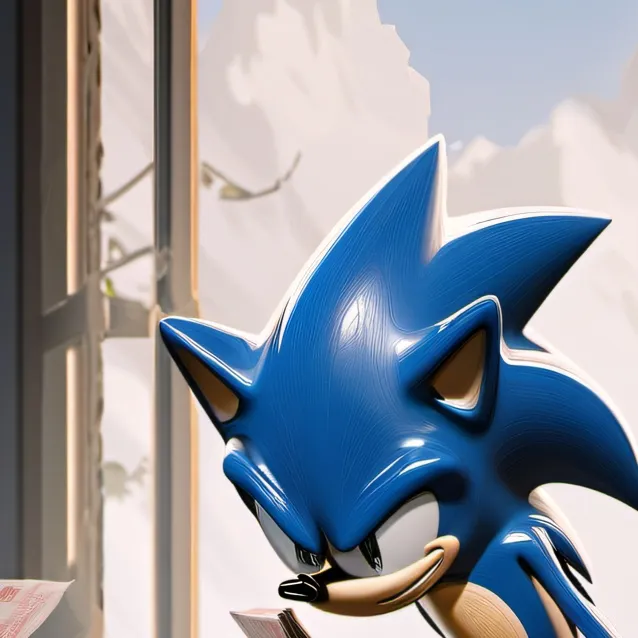 chat with ai character: sonic pays taxes